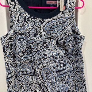 NWT Vineyard Vines Abbey Dress Nautical Paisley Sz10 Travel Wedding Summer Beach